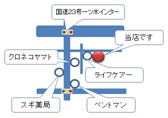 コーティングハウス to Heart、地図